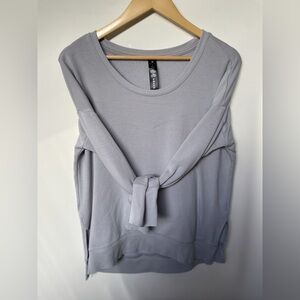 Yogalicious - grey sweatshirt- size medium